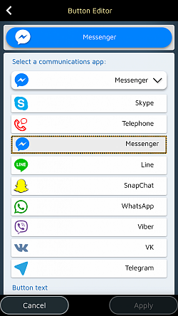 Lumikha ng mga dedikadong pindutan para sa WhatsApp, Messenger, Line, Skype, ...